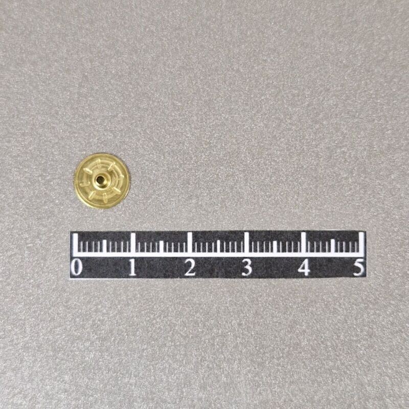 Ensemble pression invisible Ø9,4mm Laiton Jaune - x 50