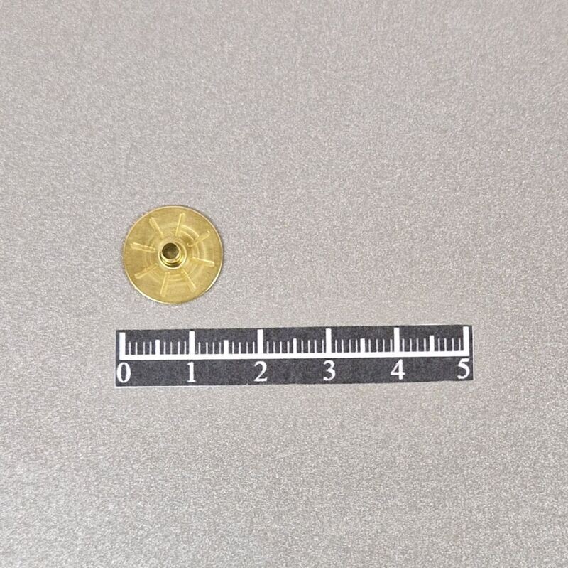 Ensemble pression invisible Ø14mm Laiton Jaune - x 50