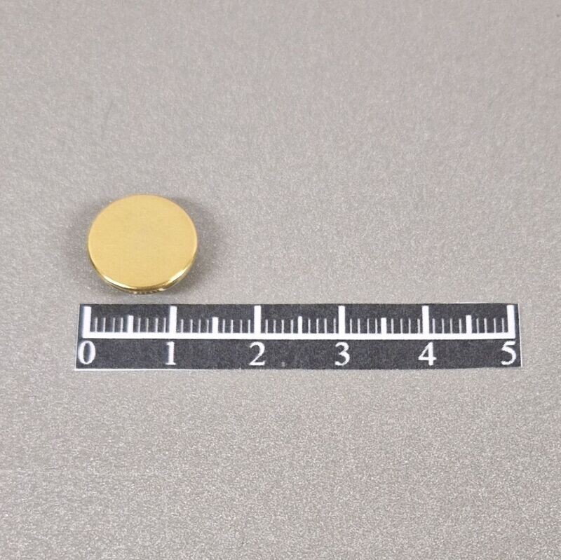 Ensemble pression plate Ø12,5mm Laiton Doré - x 50