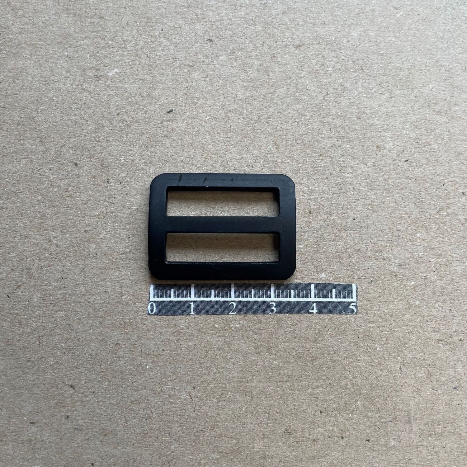 Passant double 27mm Alu. Noir - x 10
