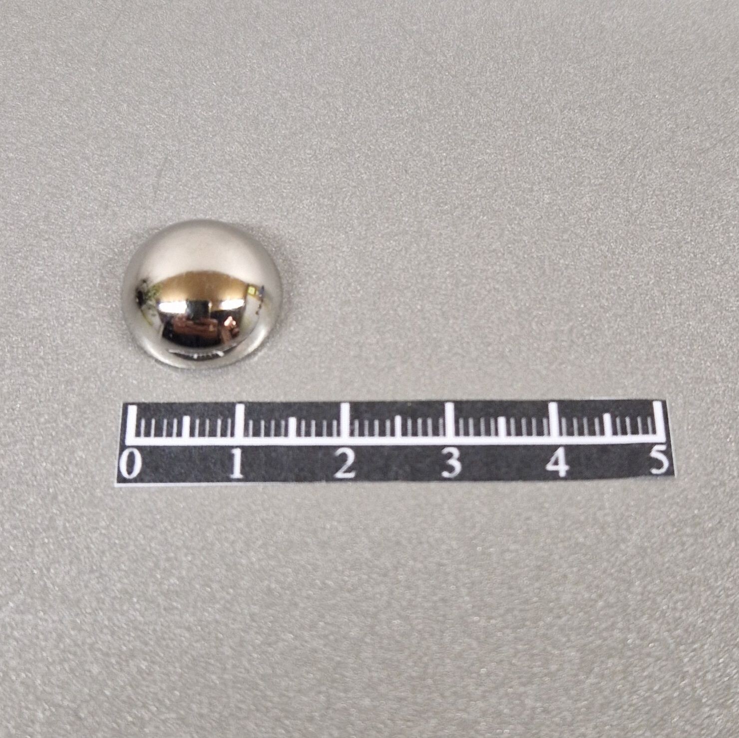 Ensemble rivet demi-lune Ø14mm Acier Nickel - x 20