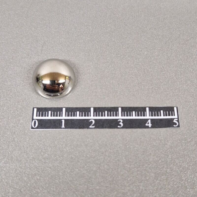 Ensemble rivet demi-lune Ø14mm Acier Nickel - x 20