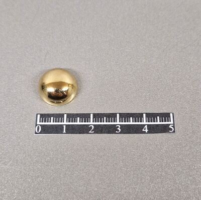 Ensemble rivet demi-lune Ø14mm Acier Doré - x 20