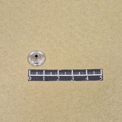 Ensemble pression invisible Ø11,6mm Laiton Nickel - x 50