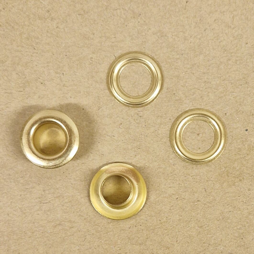 Œillet Ø8,6mm Laiton - x 50, Finition: Laiton Jaune