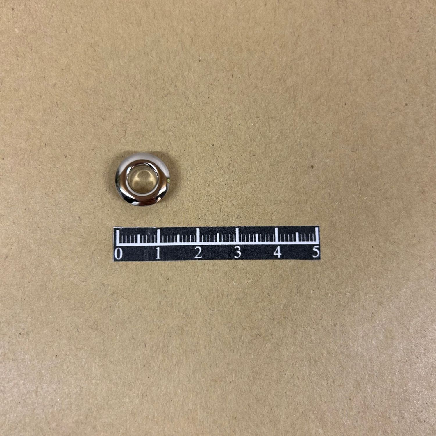 Ensemble œillet bombé Ø6,20mm Laiton Nickel - x 20