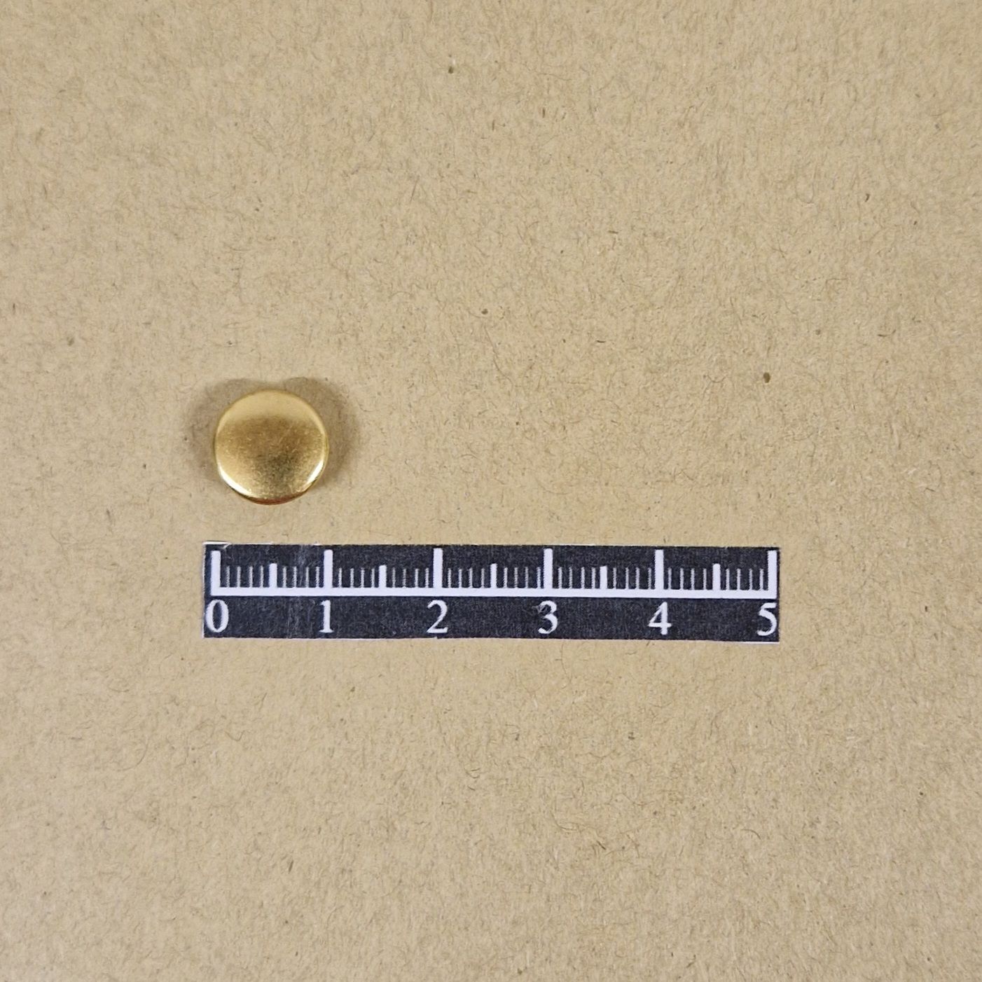 Ensemble pression Ø10mm Laiton Jaune - x 50