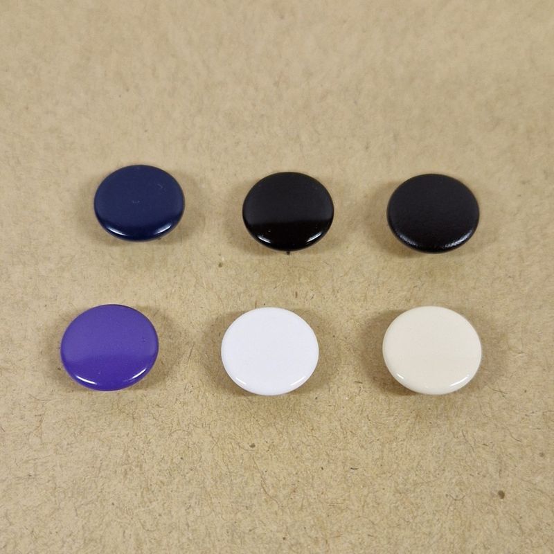 Ensemble pression Nickel Ø10mm Verni Couleur - x 50