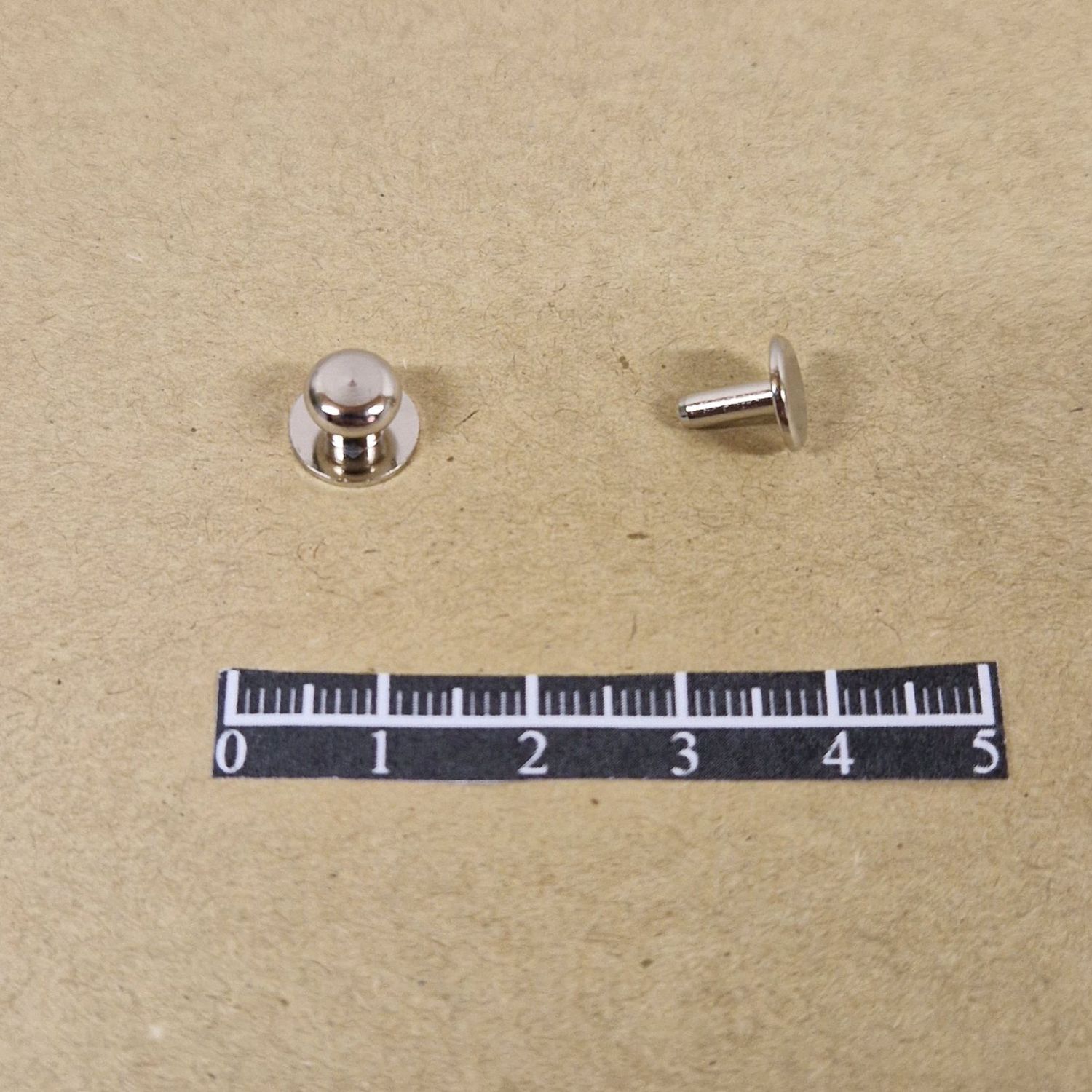 Bouton cartouchière 505 à frapper Nickel - x 10