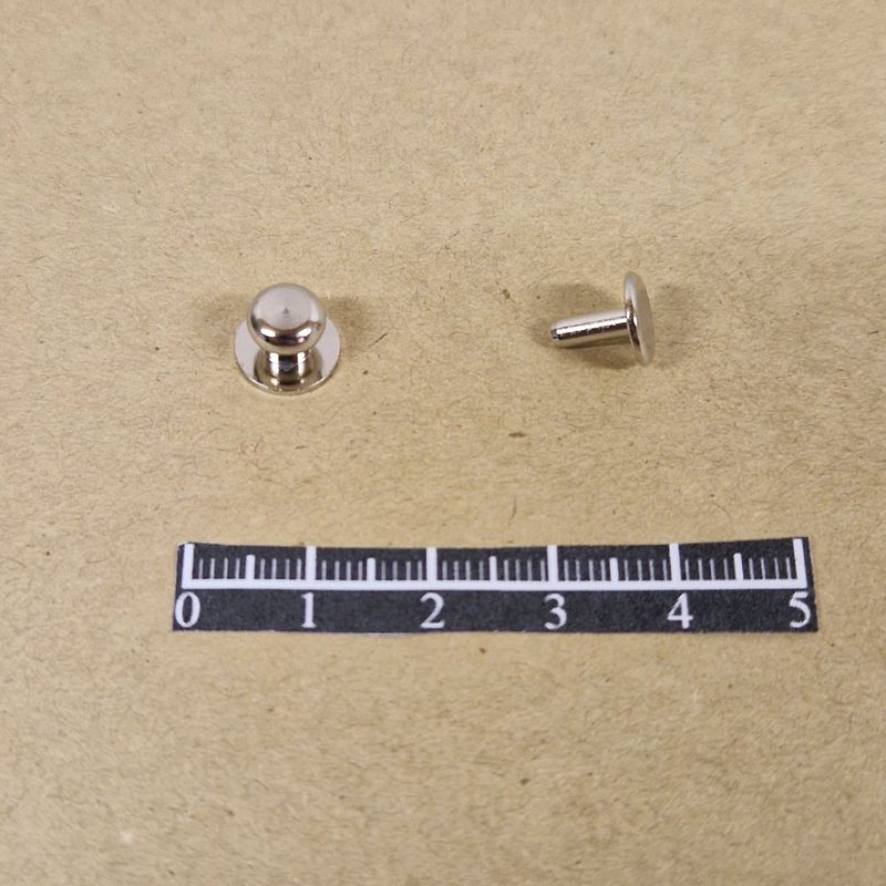 Bouton cartouchière 505 à frapper Nickel - x 10