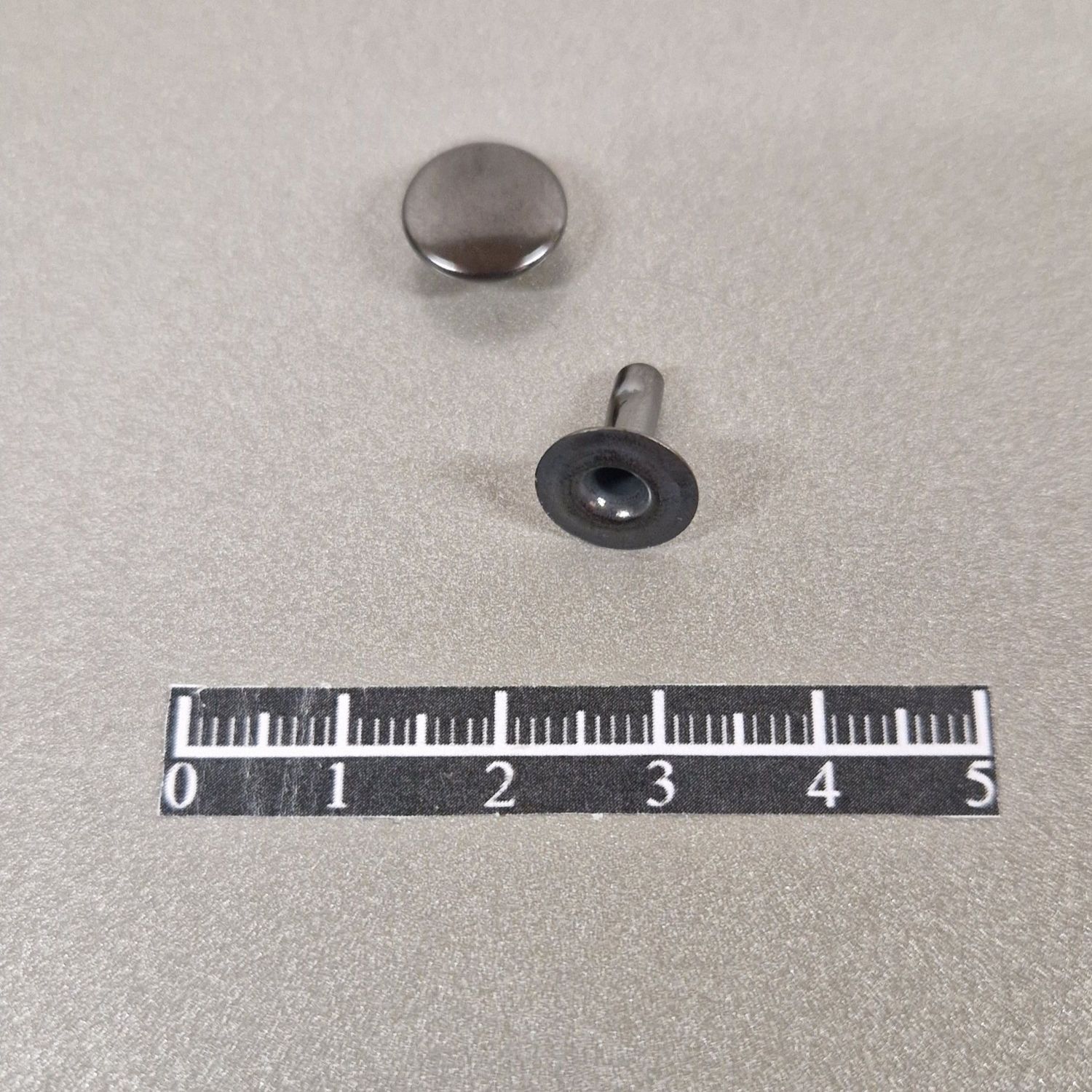 Ensemble rivet Ø11mm Laiton Bronzé - x 50, Partie Mâle: Mâle simple