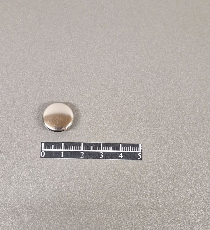 Ensemble pression Ø15,5mm Laiton Nickel  - x 50