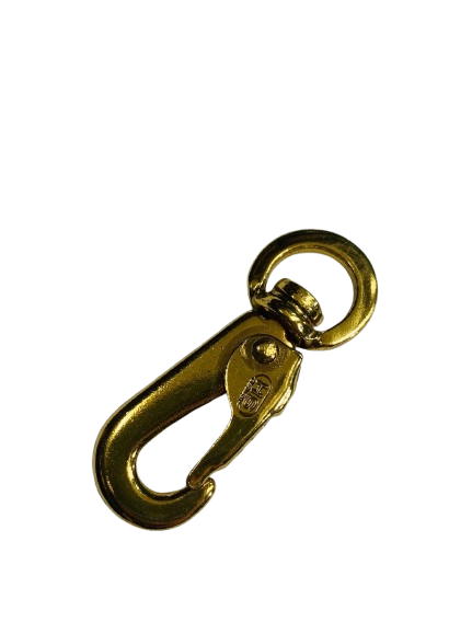 Mousqueton crochet plat Doré - x 2 Mousqueton crochet plat Doré - x 2, Dimension: 45mm