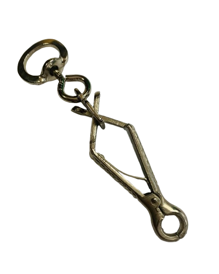 Mousqueton pince 80 Nickel - x 2 Mousqueton pince 80 Nickel - x 2