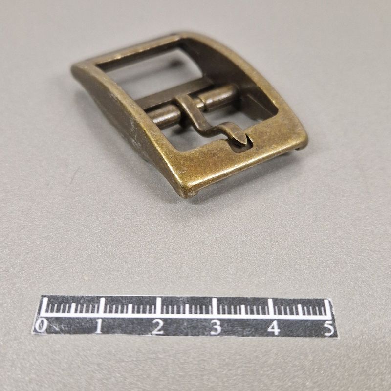 Boucle double 25mm Vieux Laiton - x 2