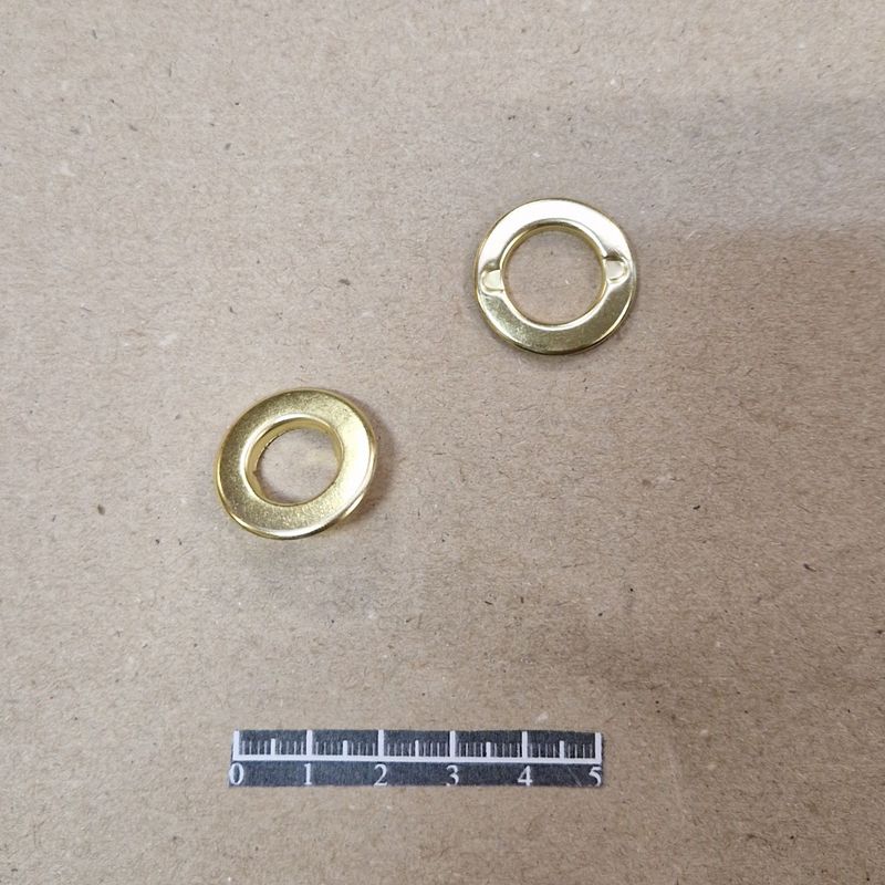 Ensemble œillet à griffes Ø12,5mm Laitonné  - x 10