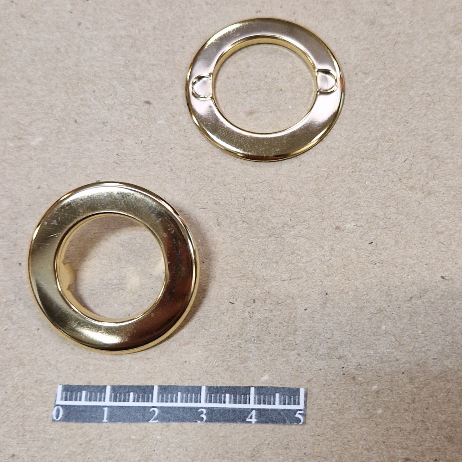 Ensemble œillet à griffes Ø21mm Doré  - x 10