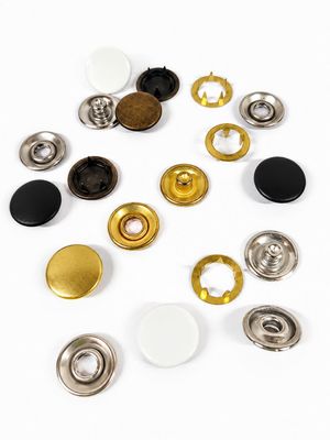 Prong snaps for sewing and garment making. Ideal for silk, jersey, or knit fabrics.