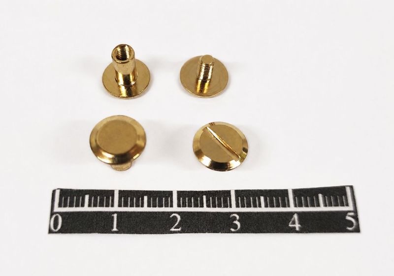 Vis jumelle 8838 - 7mm Laiton Doré - x 5 Vis jumelle 8838 - 7mm Laiton Doré - x 5