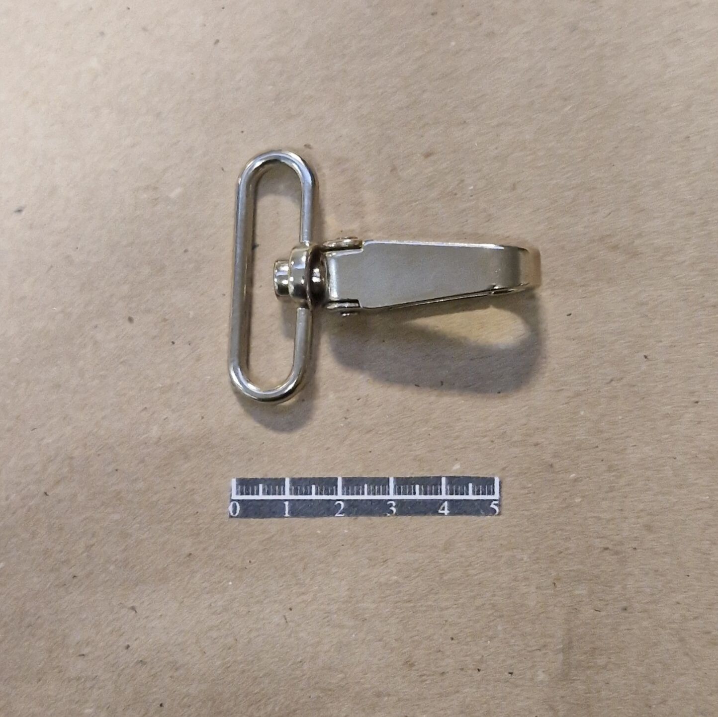 Mousqueton 2064/40 Nickel - x 2 40 mm nickel-plated Zamak snap hook with swivel eye