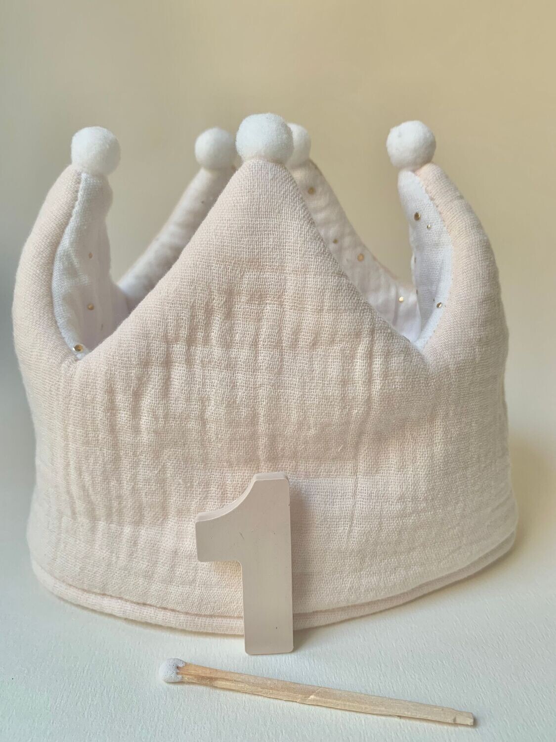 CORONA CUMPLEAÑOS REVERSIBLE BEIGE