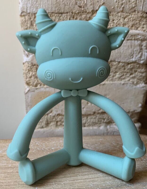 MORDEDOR VAQUITA VERDE SILICONA