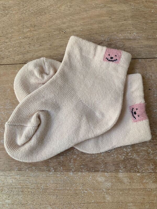 CALCETIN BEBE BEIGE