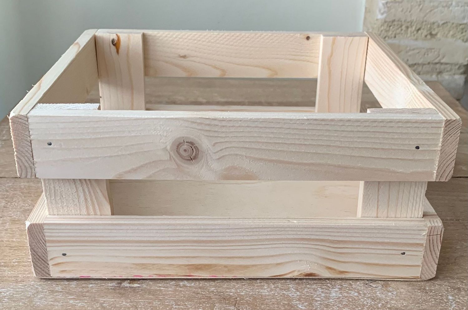 CESTA DE MADERA 24*22*10