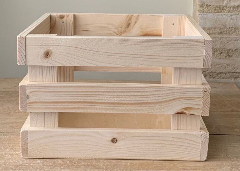 CESTA DE MADERA 24*22*16
