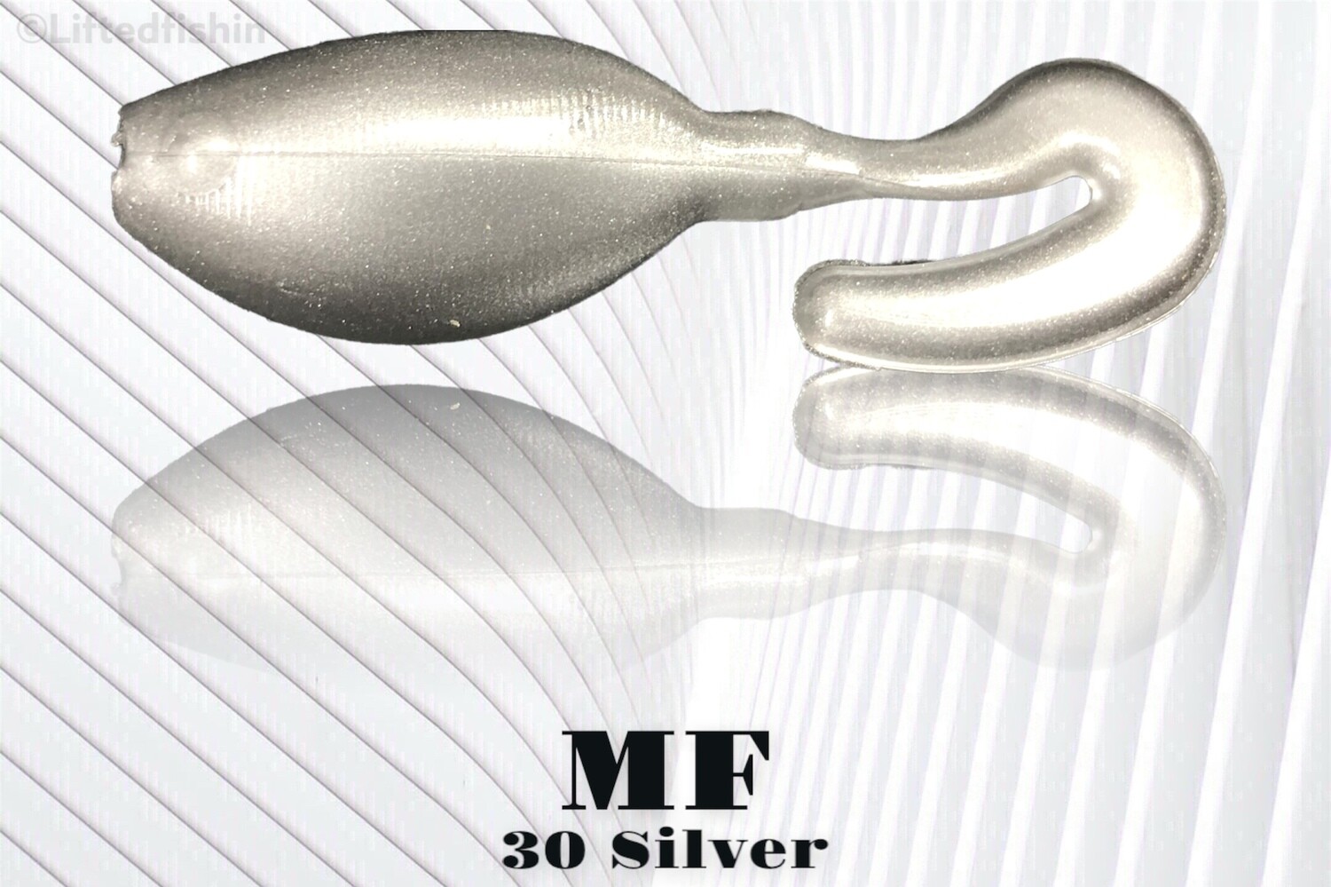 30 Silver (Non Bleed) liquid plastic colorant by MF for soft bait making