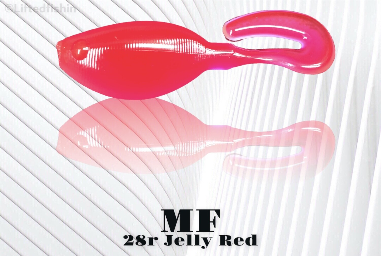28r Jelly Red (Non Bleed) liquid plastic colorant by MF for soft bait making