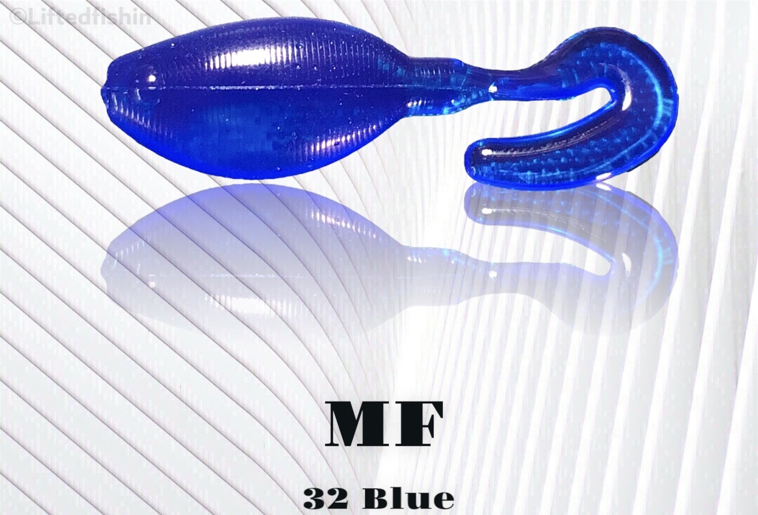 32 Blue (non-bleed) liquid plastic colorant by MF for soft bait making