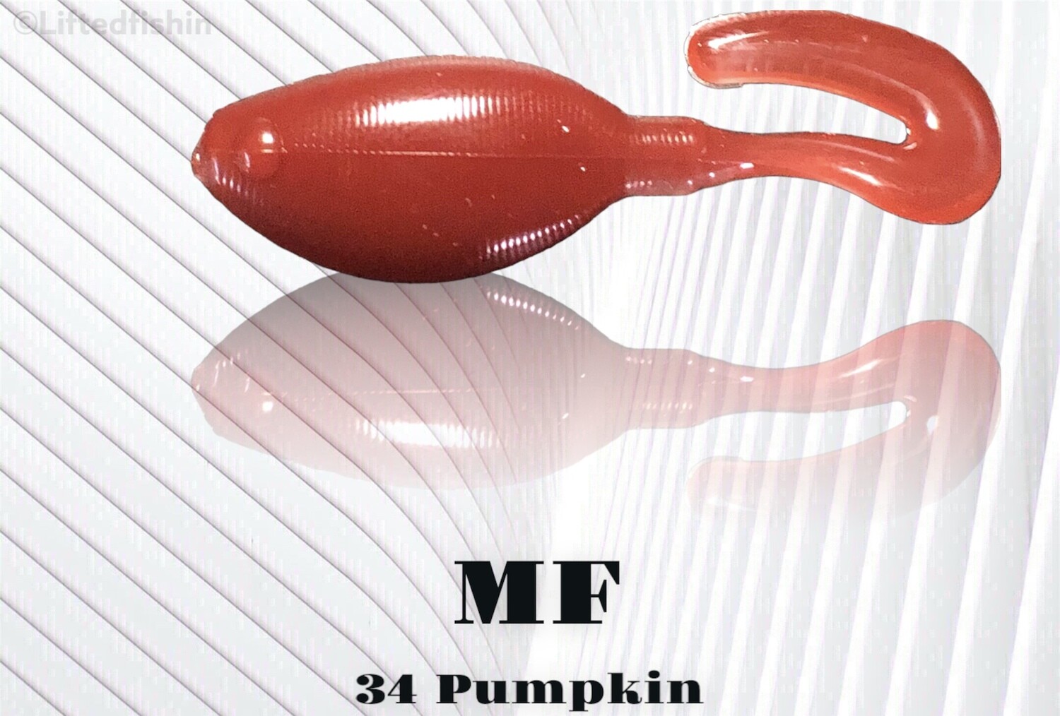 34 Pumpkin (non-bleed) liquid plastic colorant by MF for soft bait making