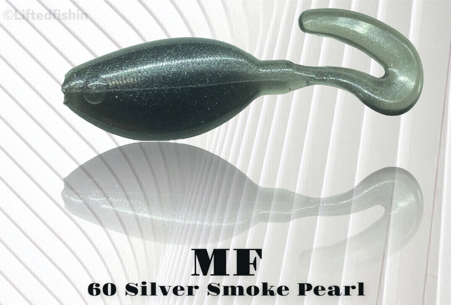 60 Silver Smoke Pearl (non-bleed) liquid plastic colorant by MF for soft bait making