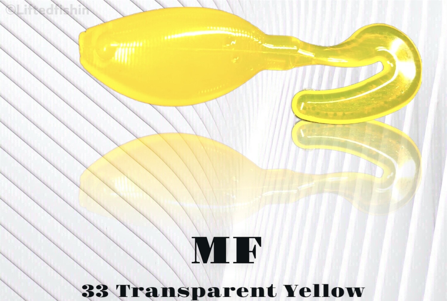 33 Transparent Yellow (non-bleed) liquid plastic colorant by MF for soft bait making
