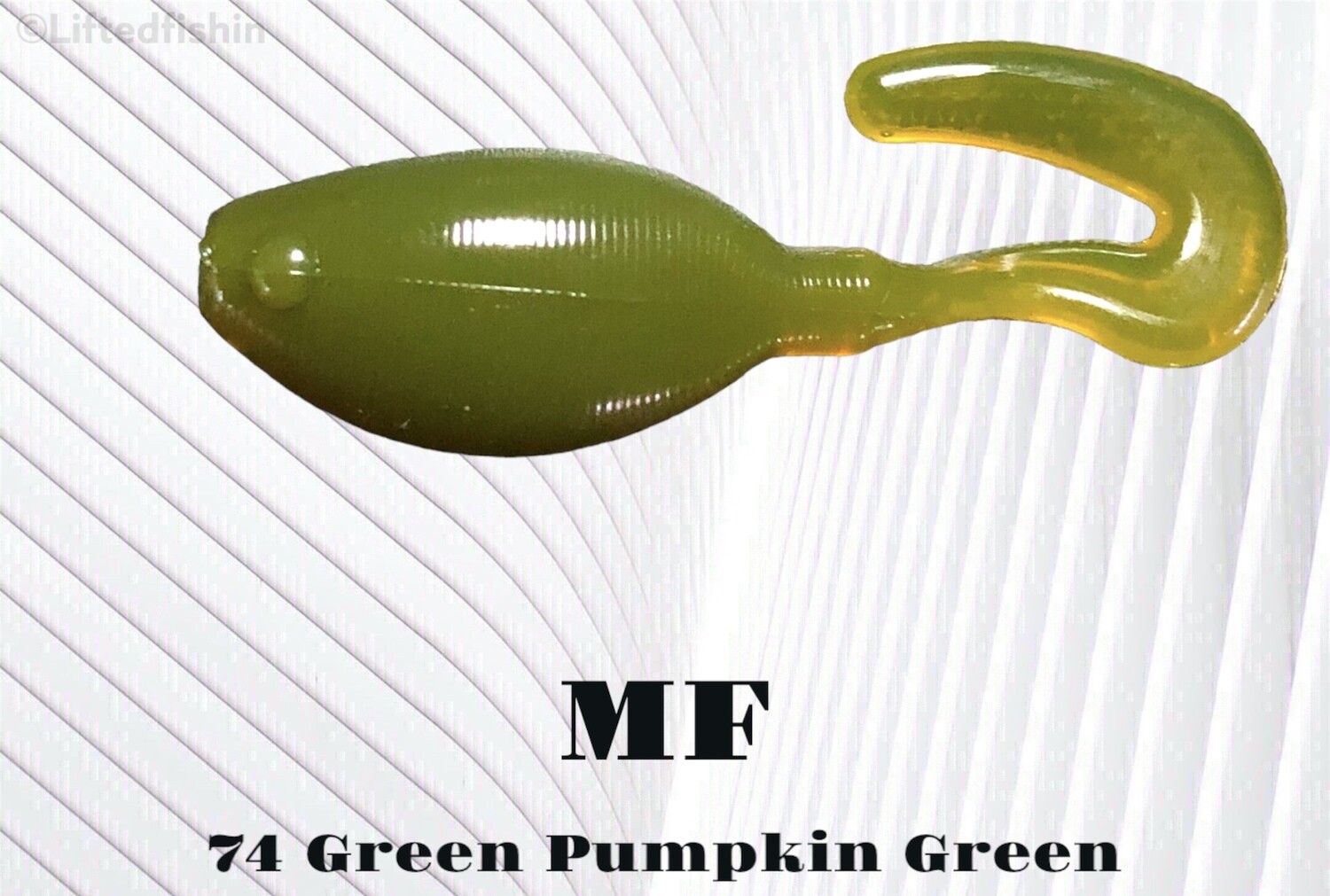 74 Green Pumpkin Green liquid plastic colorant by MF for soft bait making