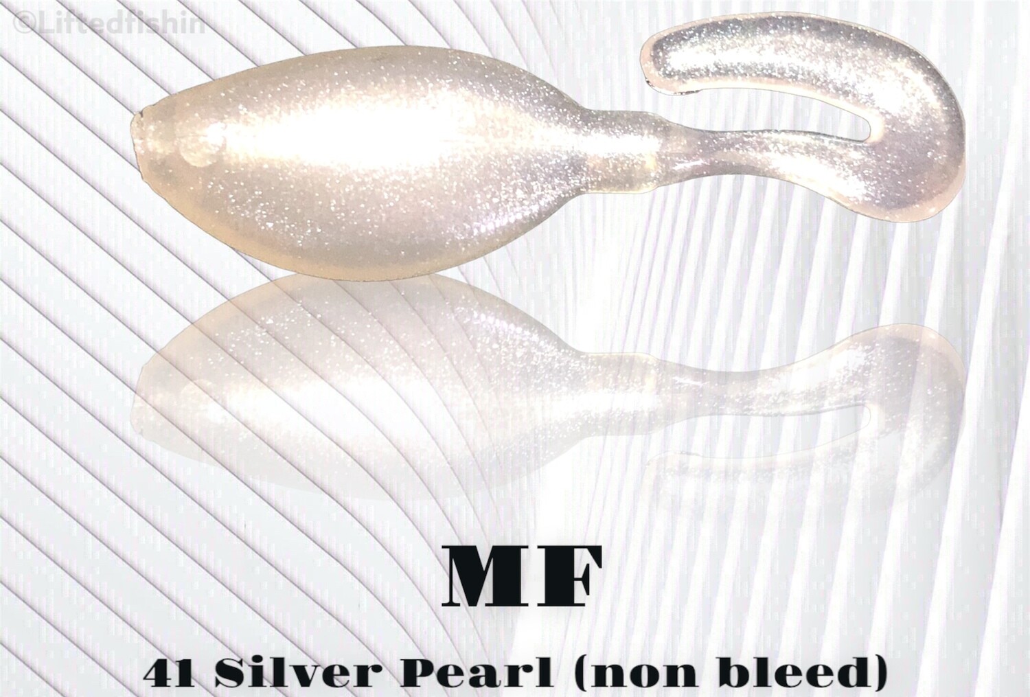 41 Silver Pearl (non-bleed) liquid plastic colorant by MF for soft bait making