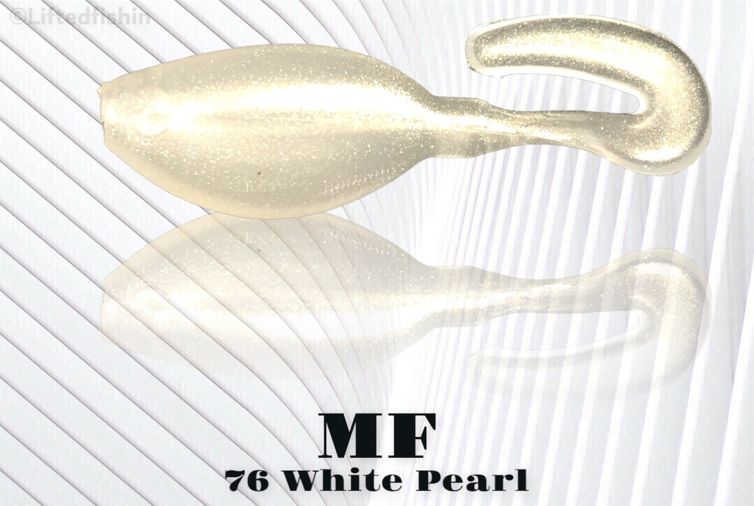 76 White Pearl (non-bleed) liquid plastic colorant by MF for soft bait making