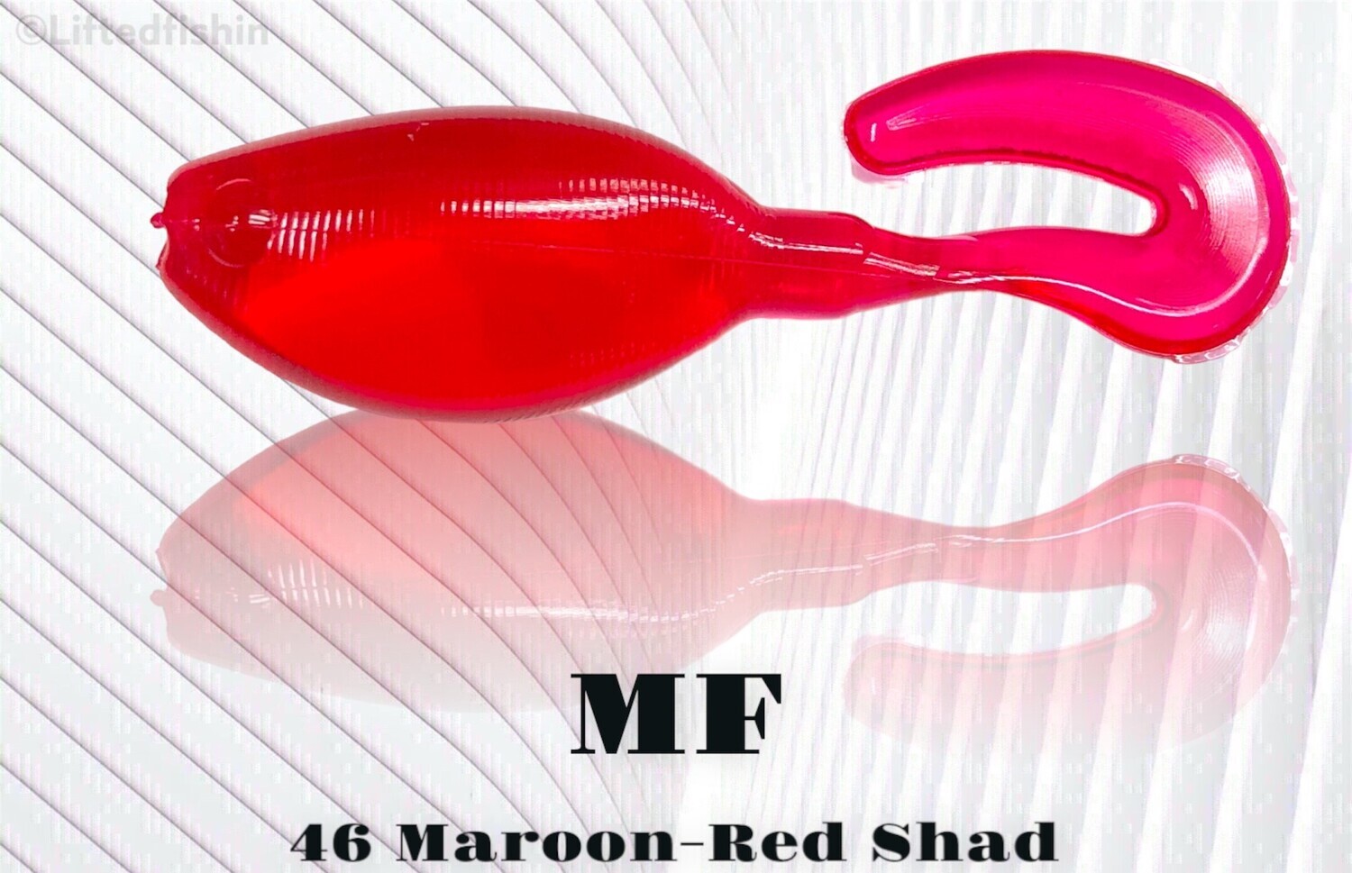 46 Maroon Red Shad (non-bleed) liquid plastic colorant by MF for soft bait making