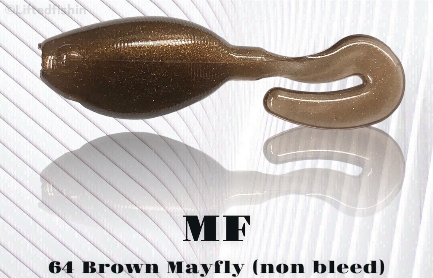 64 Brown Mayfly (non-bleed) liquid plastic colorant by MF for soft bait making