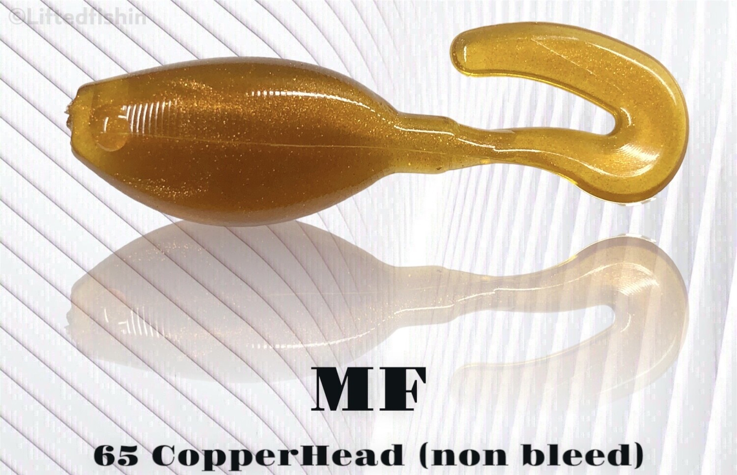 65 Copperhead (non-bleed) liquid plastic colorant by MF for soft bait making