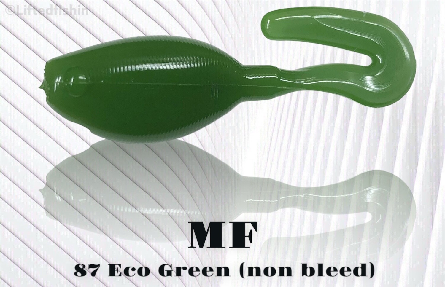 87 Eco Green (non-bleed) liquid plastic colorant by MF for soft bait making