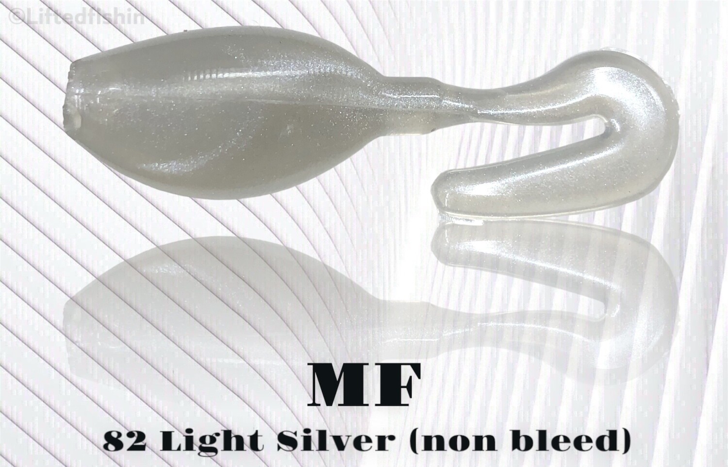 82 Light Silver (non-bleed) liquid plastic colorant by MF for soft bait making