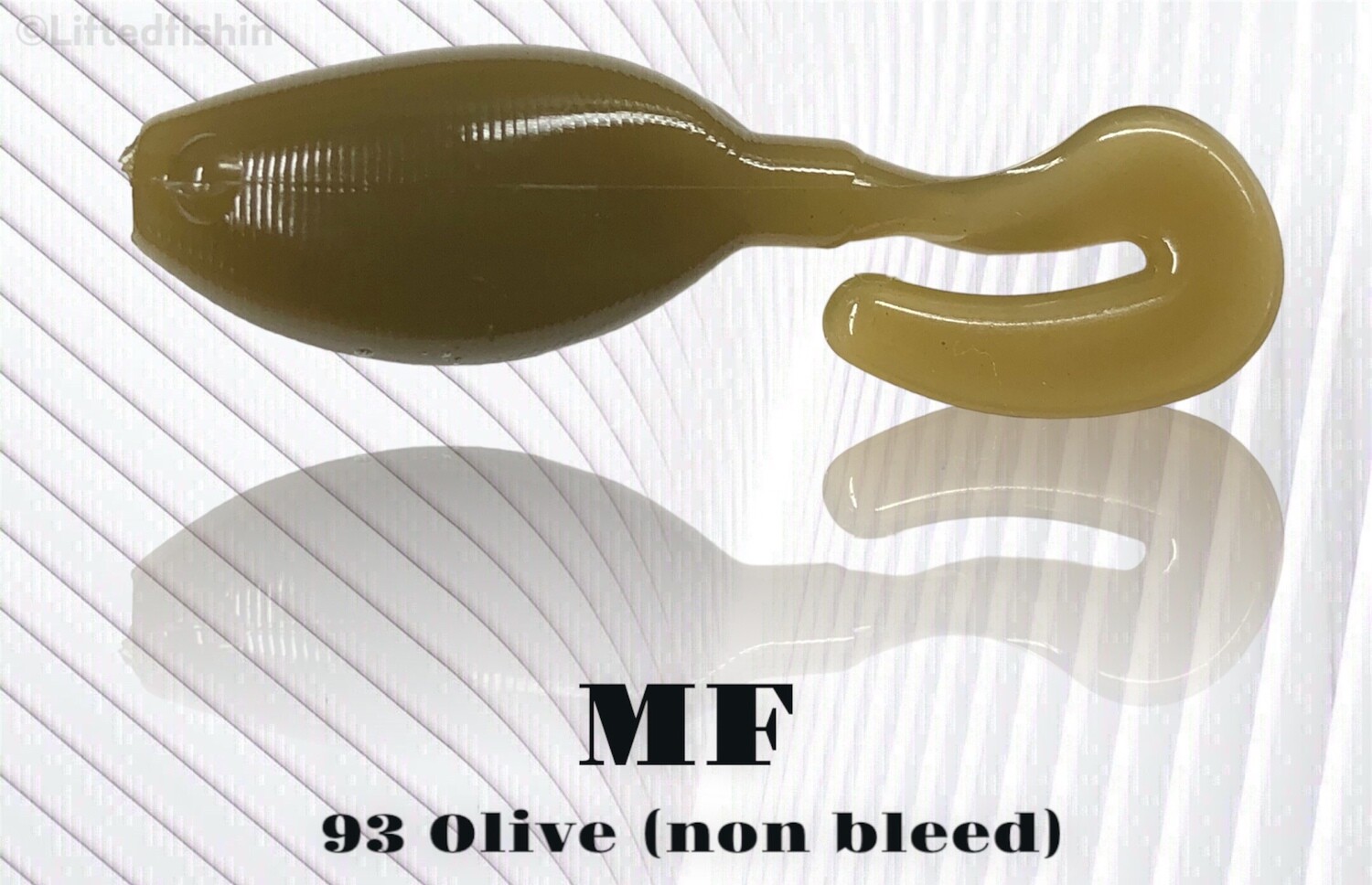 93 Olive (non-bleed) liquid plastic colorant by MF for soft bait making