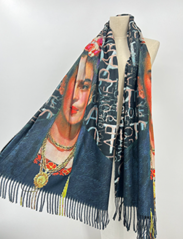 Scarf - Frida Kahlo Navy