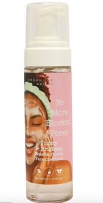 NO MORE BLOCKED PORES PINK CLAY & ROSELLA FLOWER FOAMING CLEANSER