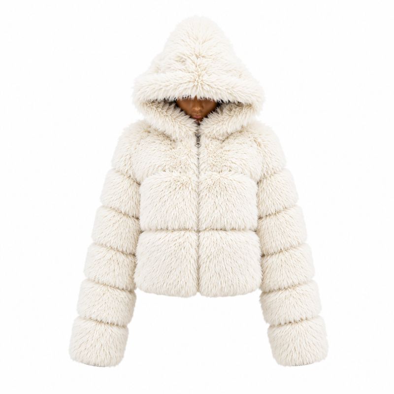 The Ultimate Luxe Faux Fur Bomber Jacket - White