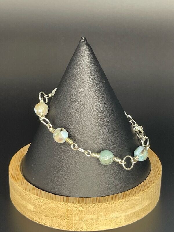 Larimar Link Bracelet