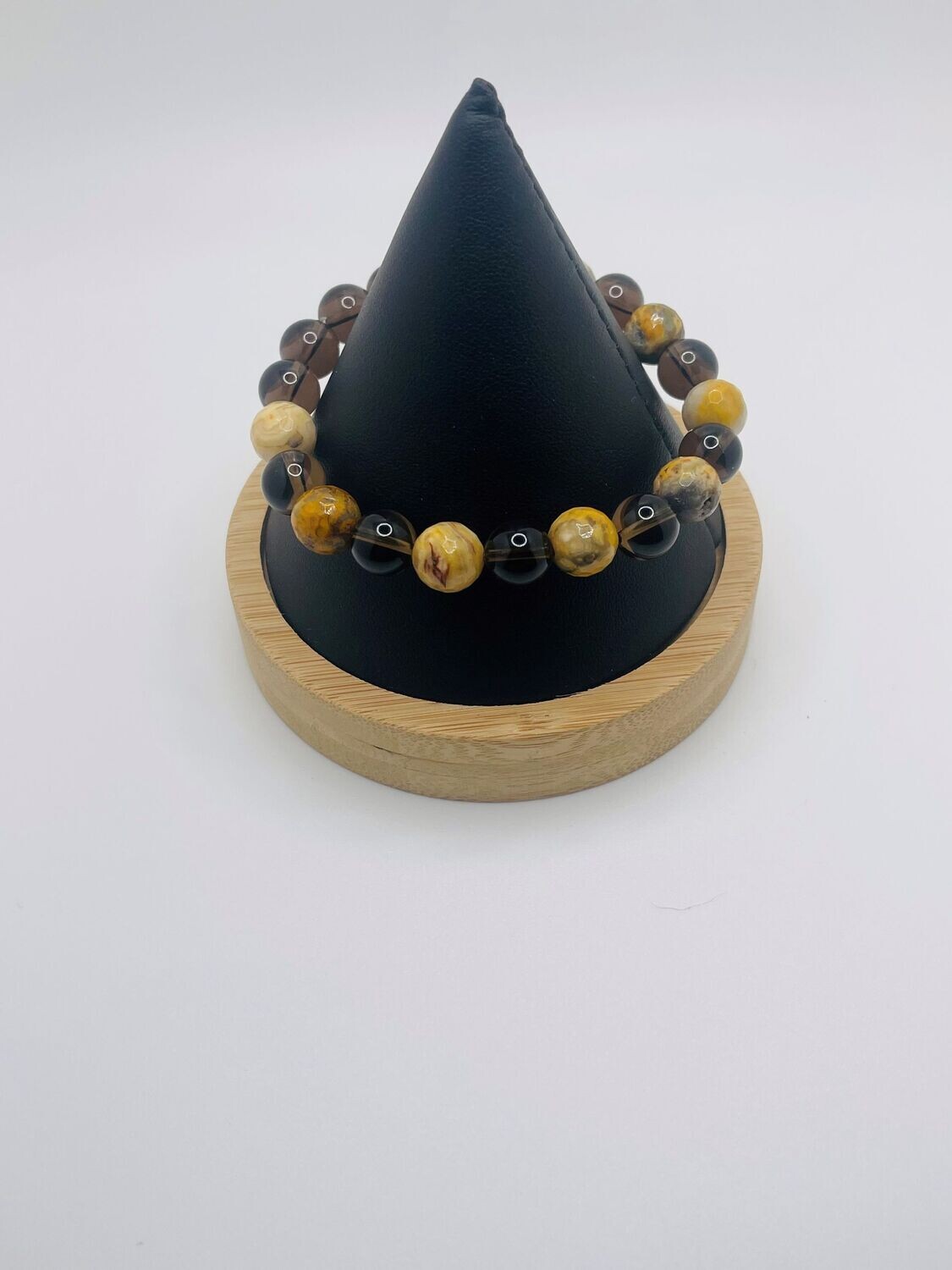 Smokey Quartz & Crazy Lace Bracelet