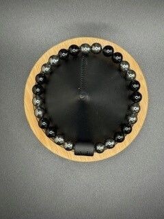 Black Onyx & Hematite Zodiac Bracelet